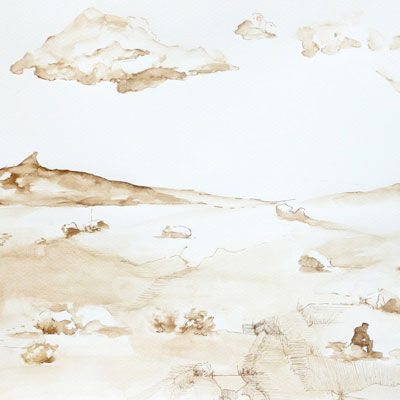 Dessin paysage Marie Sand