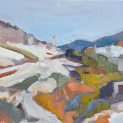 plein air painting oil painting monts d'ardèche